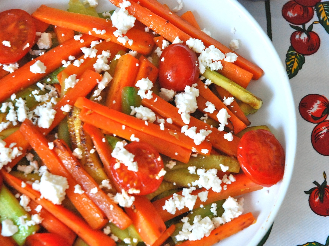 Stewed Vegetables with Feta