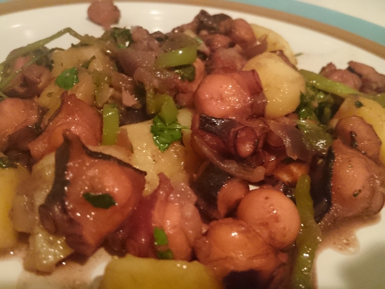 Wine-Braised Octopus with Herbs