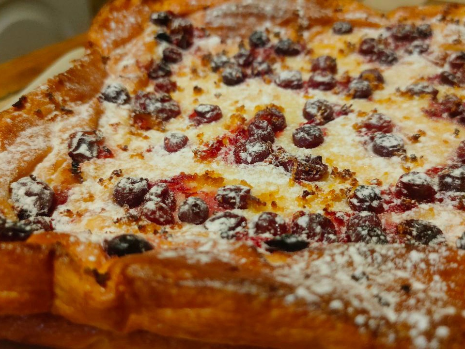 Cottage Cheese Casserole with Cranberries and Lemon Zest