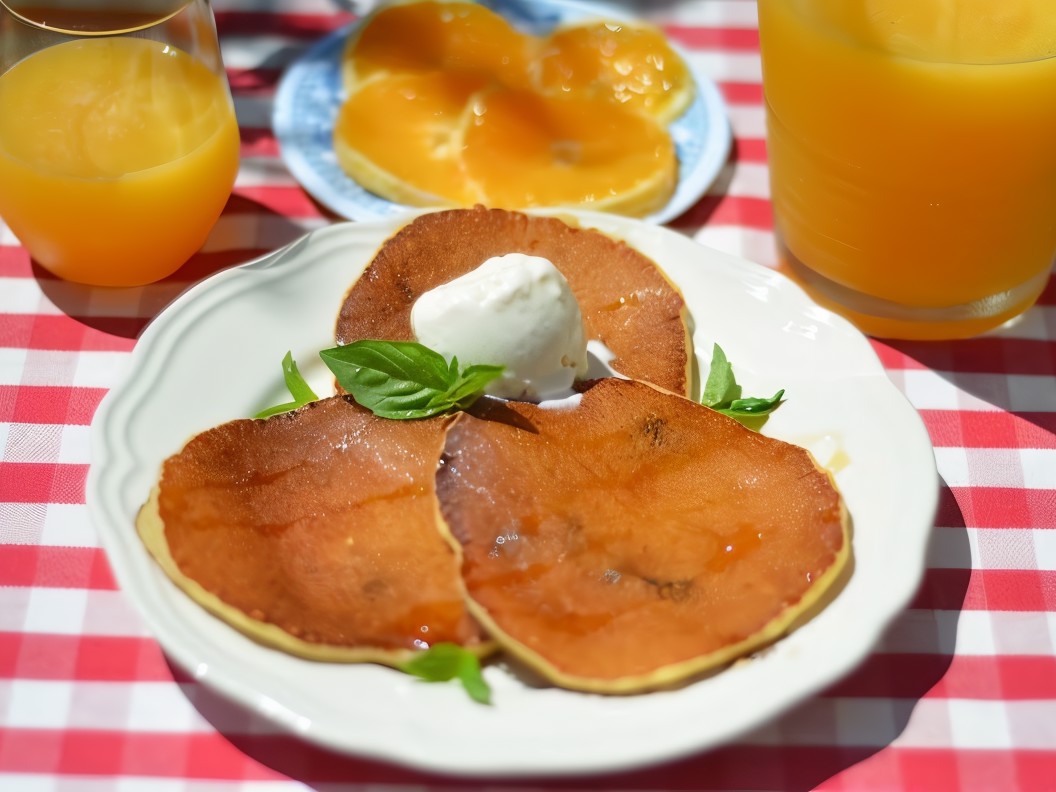 Блинчики с творогом и изюмом