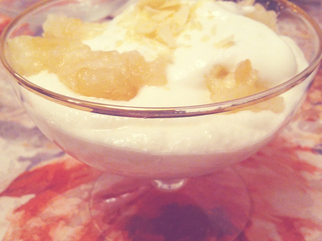 Cottage Cheese Mousse with Apple Puree