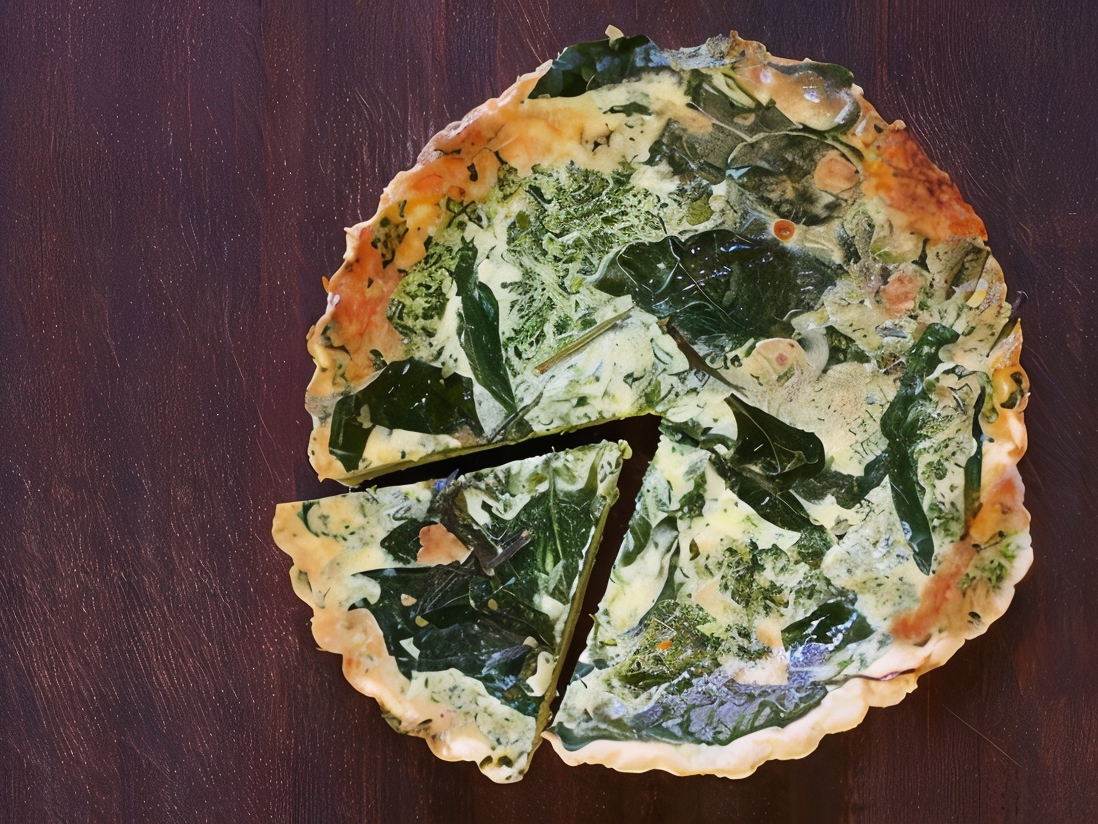 Cottage Cheese Pudding with Spinach
