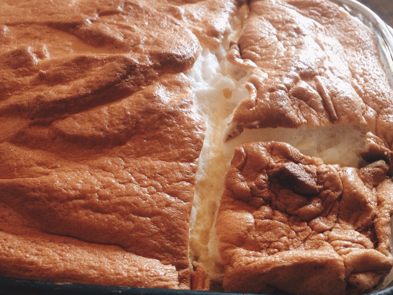 Cottage Cheese Cake with Whipped Egg Whites