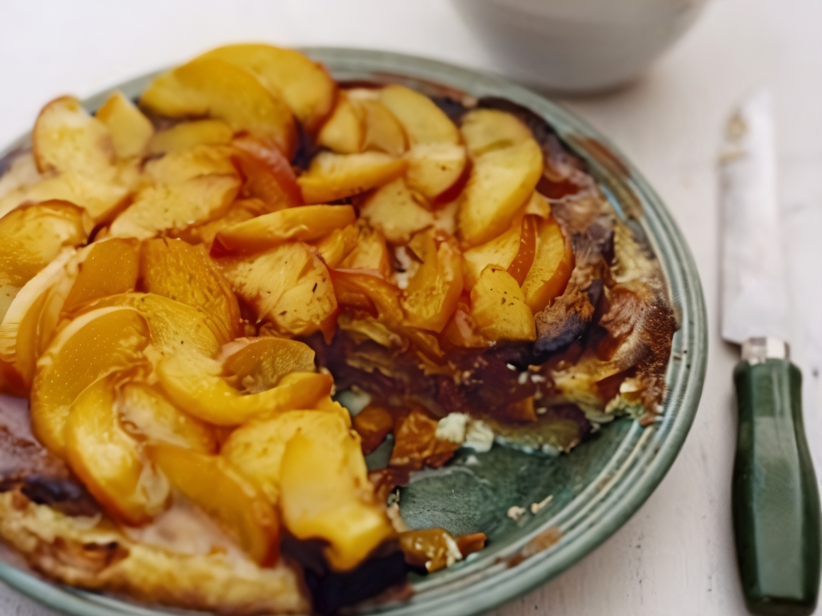 Cottage Cheese and Fruit Casserole with Orange Zest
