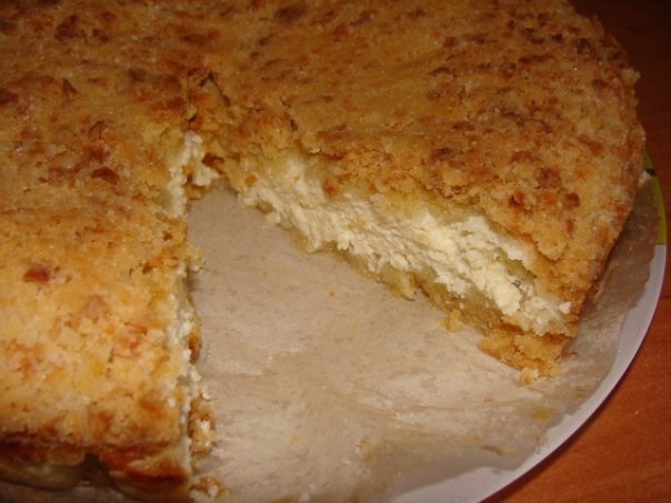 Cottage Cheese Pie with Sandy Vanilla Crumble