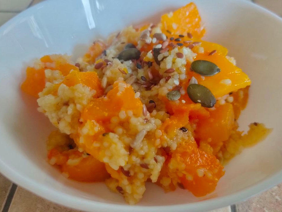 Pumpkin Fried with Couscous