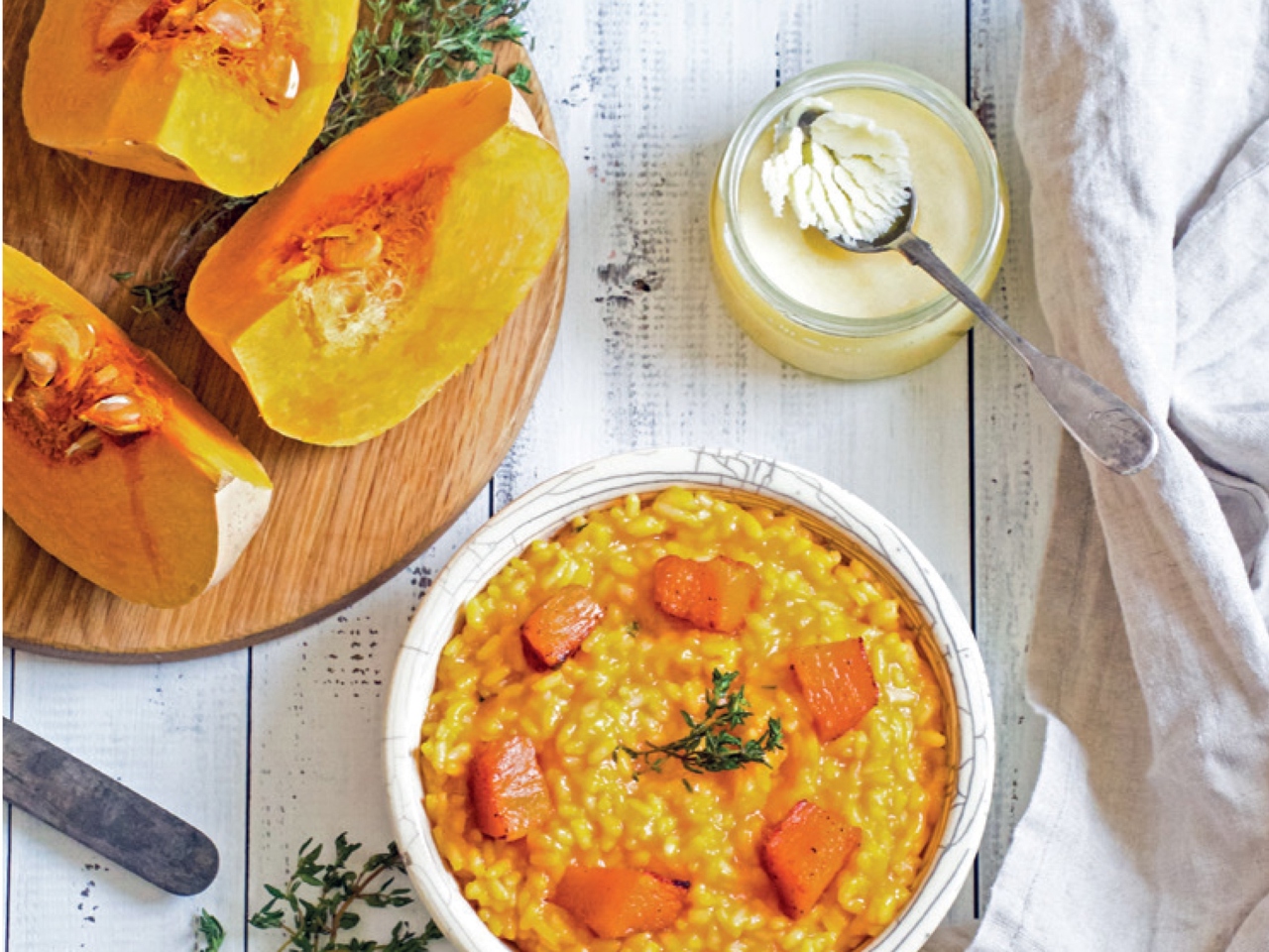 Pumpkin Risotto with Pumpkin Pieces
