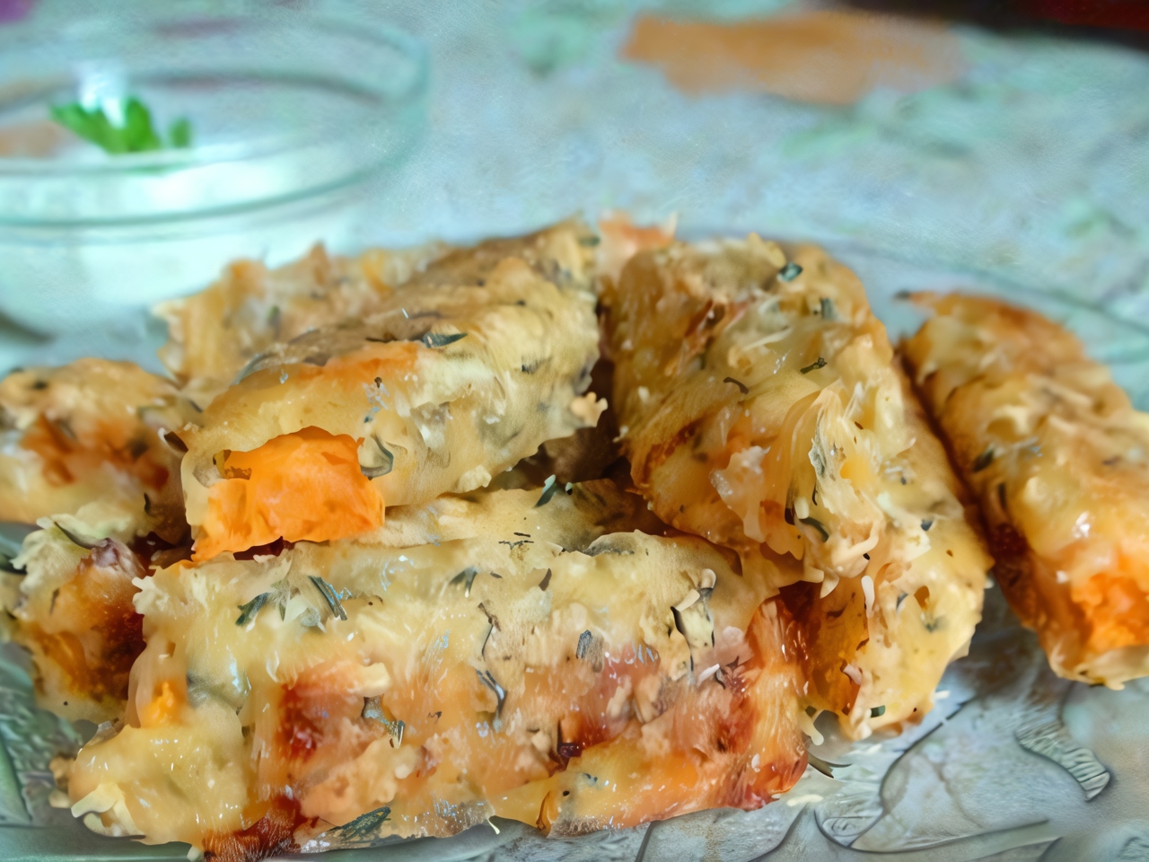 Pumpkin Sticks in Cheese