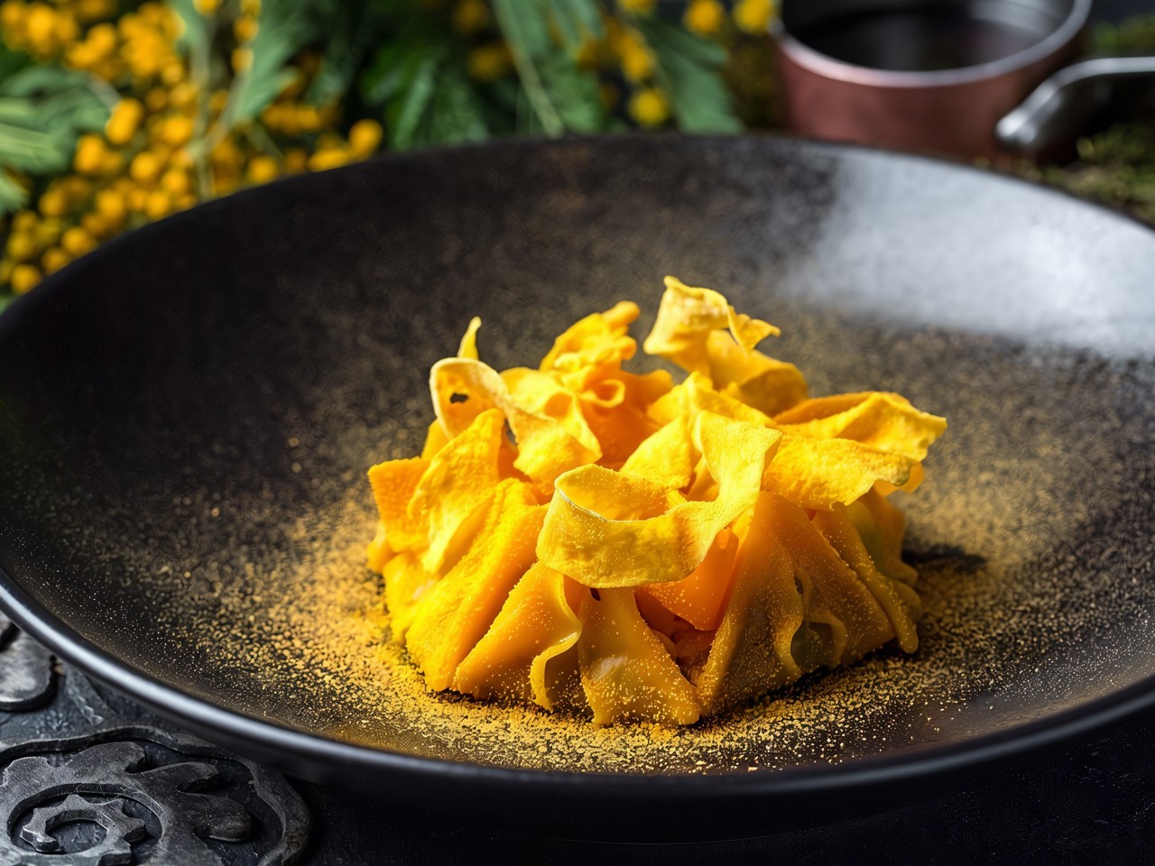 Pumpkin Ravioli with Sautéed Mushrooms and Mushroom Broth