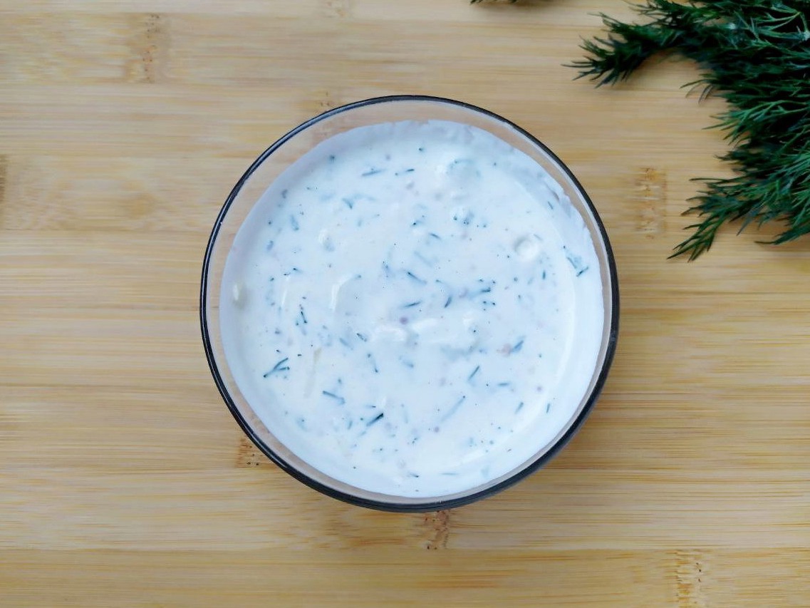 Salad and Snack Sauce with Greek Yogurt