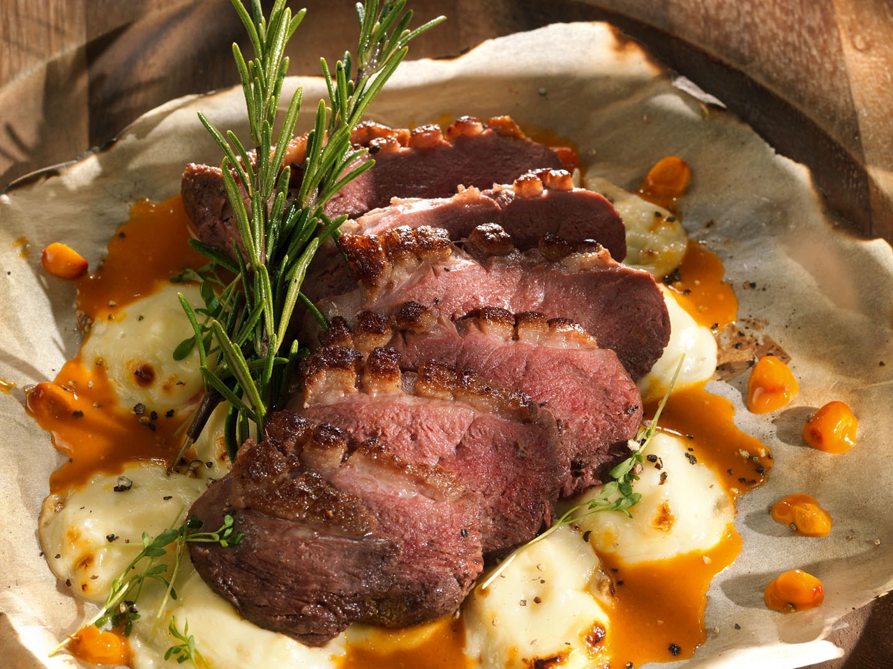 Duck Breast with Adyghe Cheese