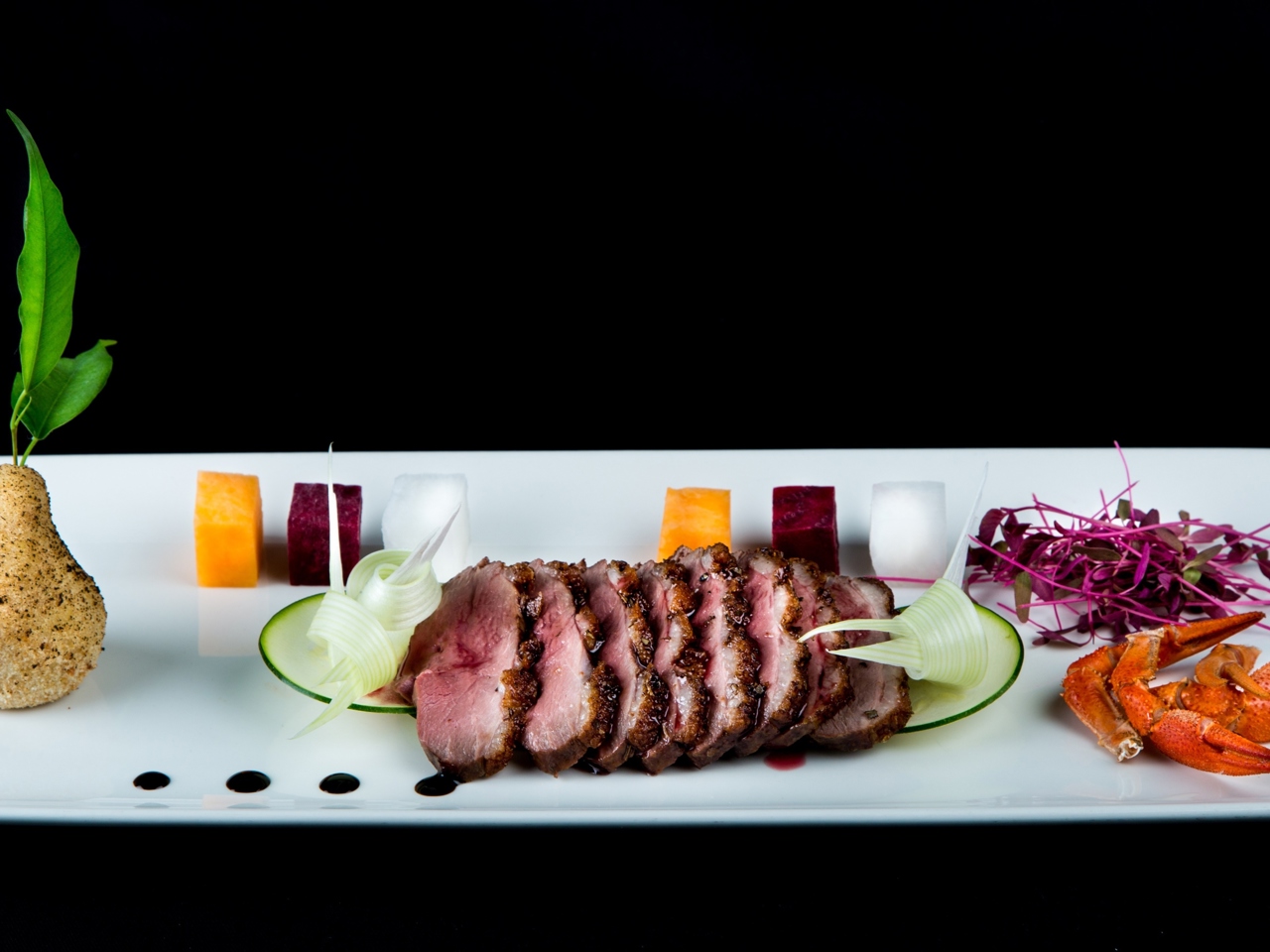 Duck Breast with Potato 'Pear'