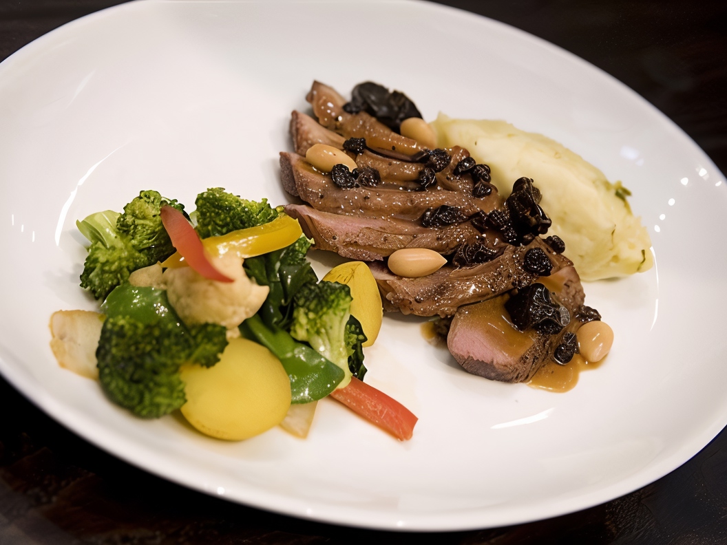 Duck Breasts with Spicy Rice