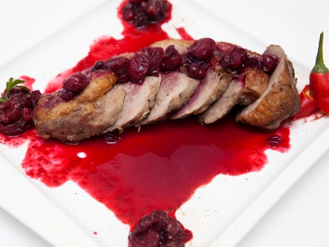 Duck Magret with Berry Sauce