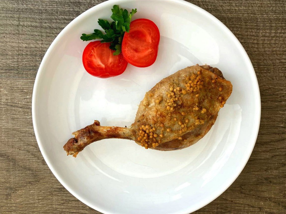 Duck Legs with Mustard and Curry