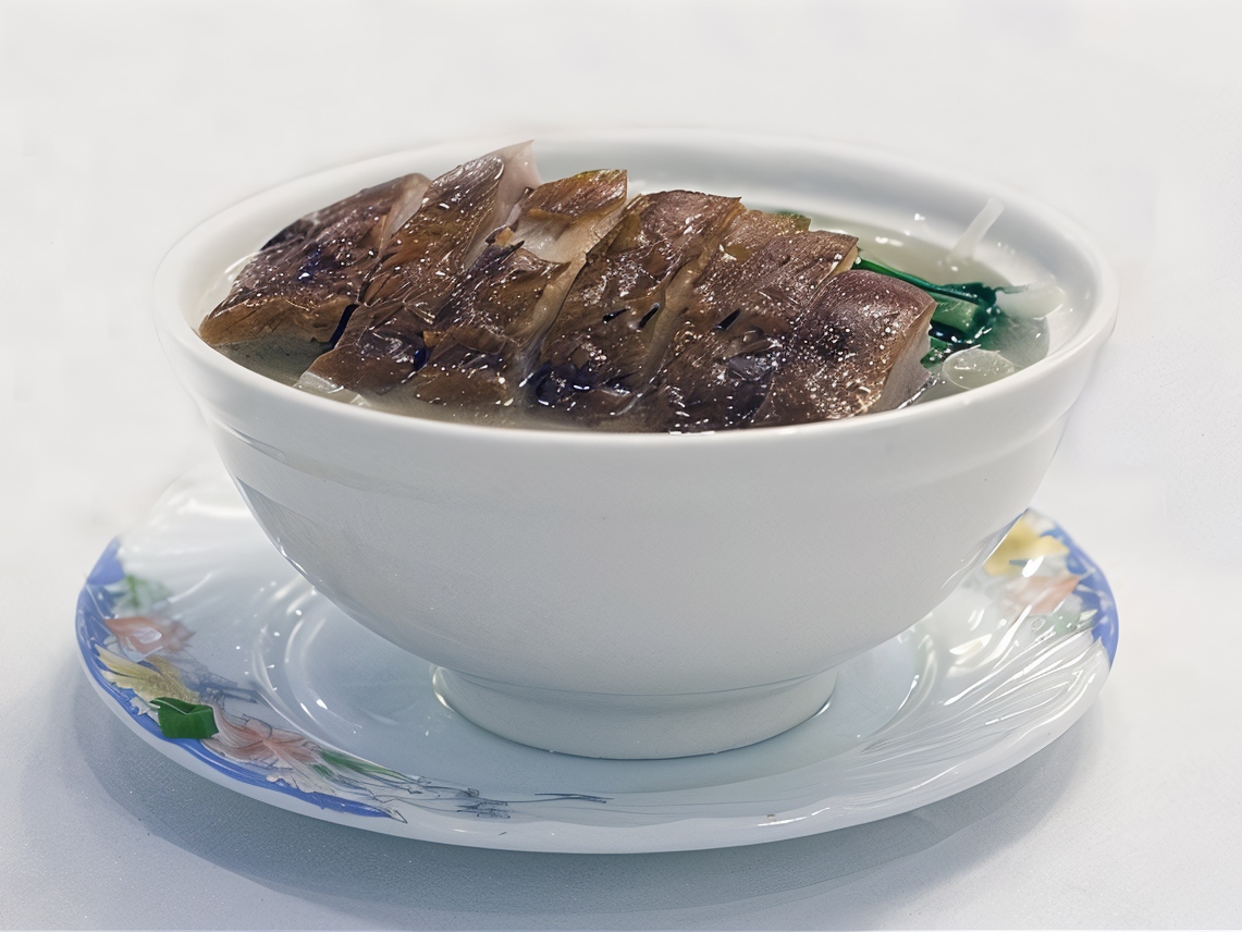 Spiced Duck with Soup, Noodles, and Greens