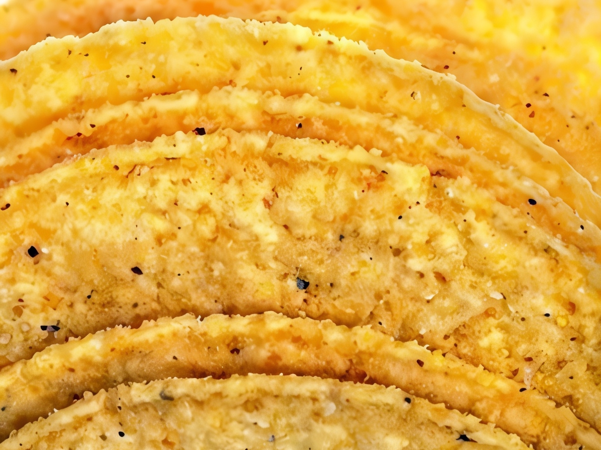 Parmesan Waffles with Black Pepper