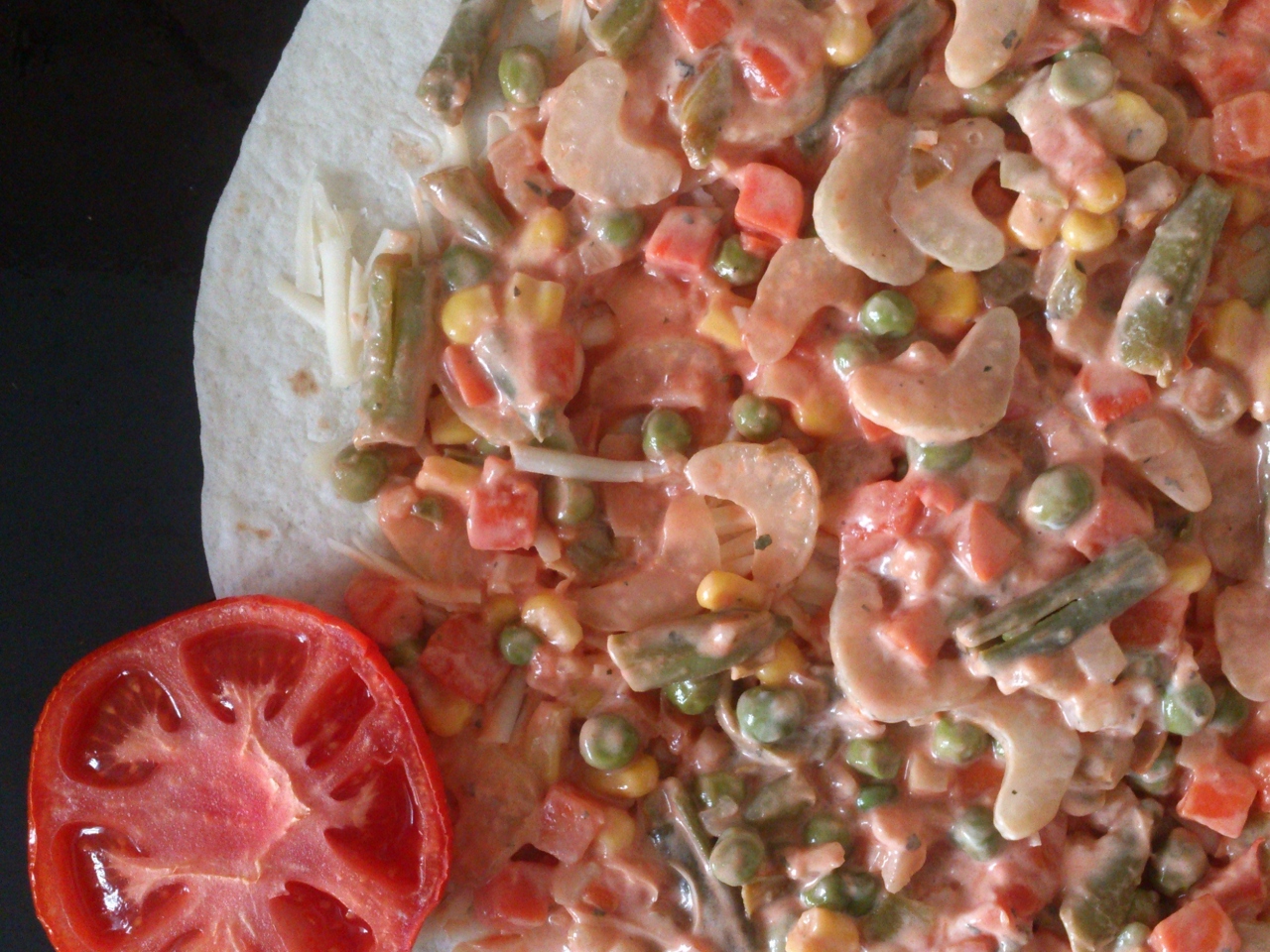 Vegetarian Quesadilla with Cream Cheese