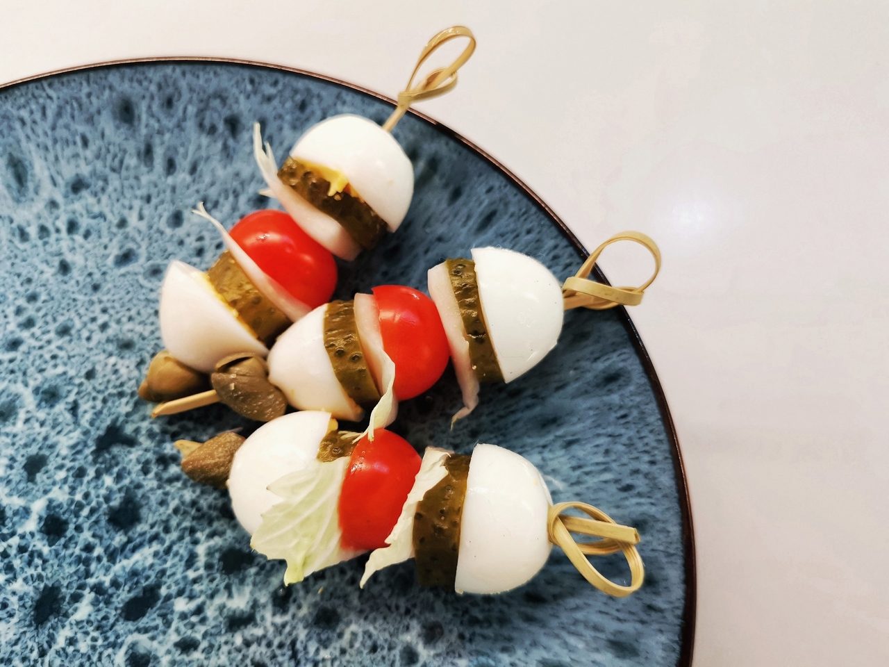 Vegetarian Canapés with Capers