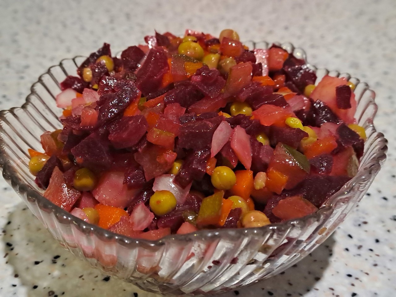 Vinaigrette with Green Peas and Pickles