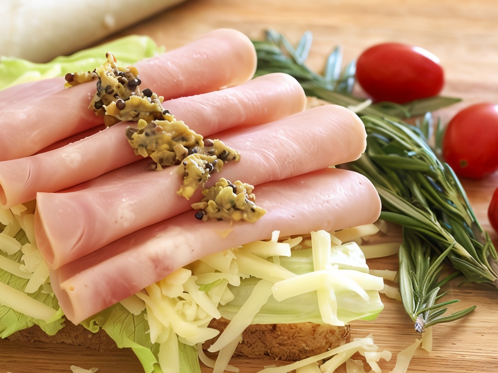 Ham with Mustard and Parsley Sauce