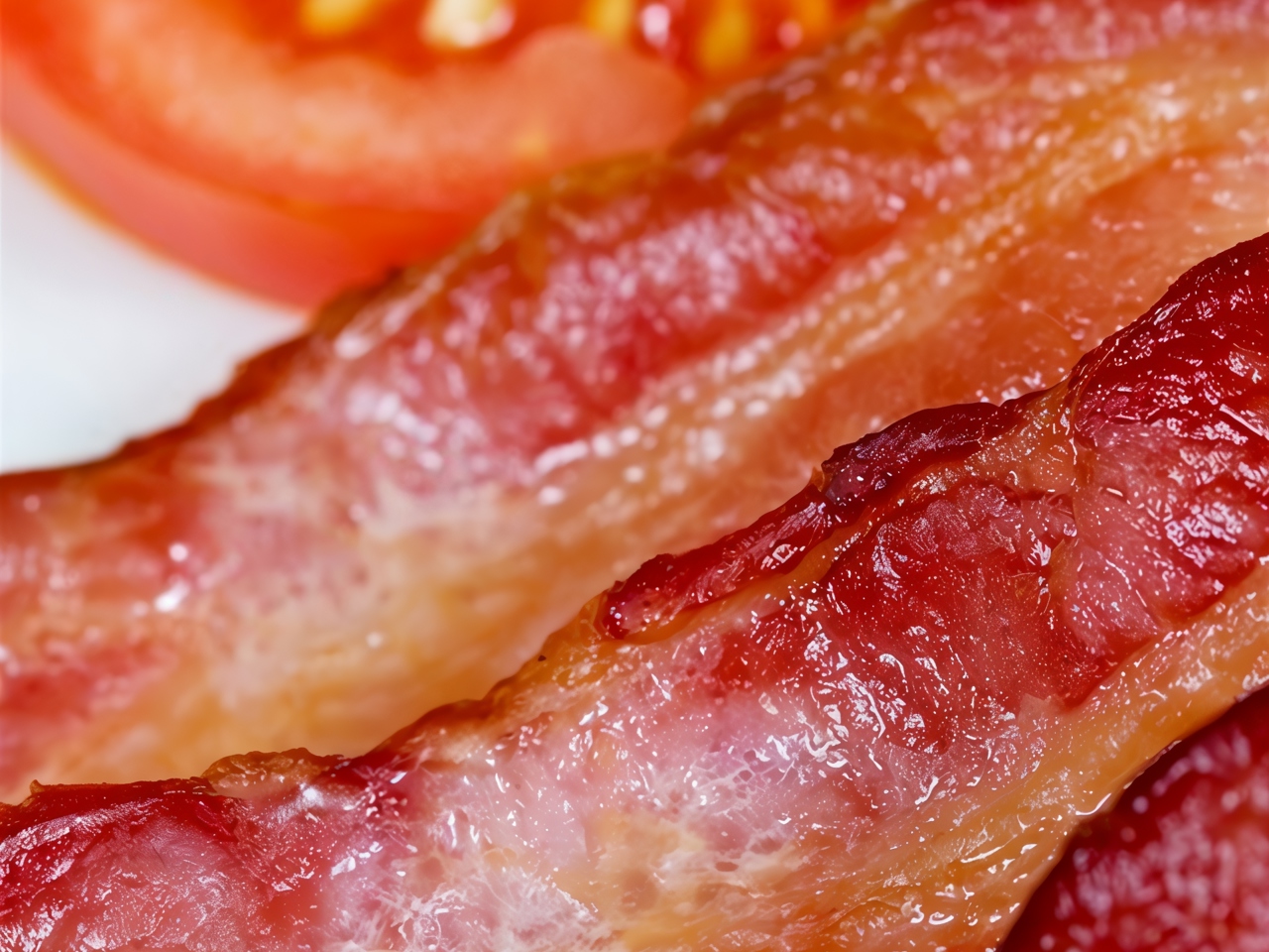 Fried Ham with Tomatoes