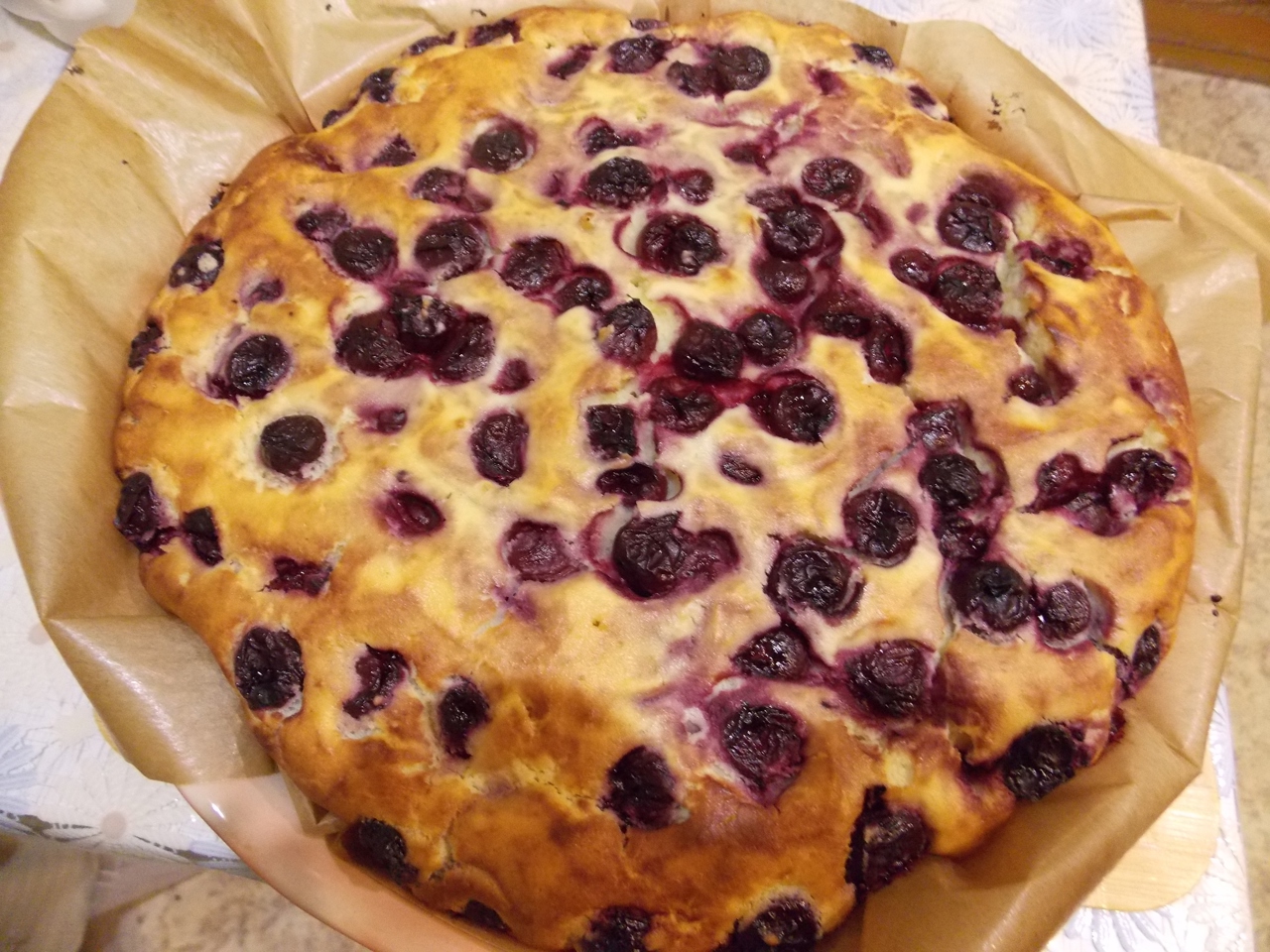 Cherry Pie with Ricotta