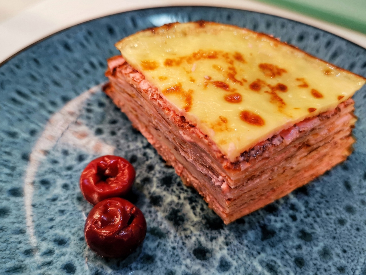 Cherry Crepe Cake