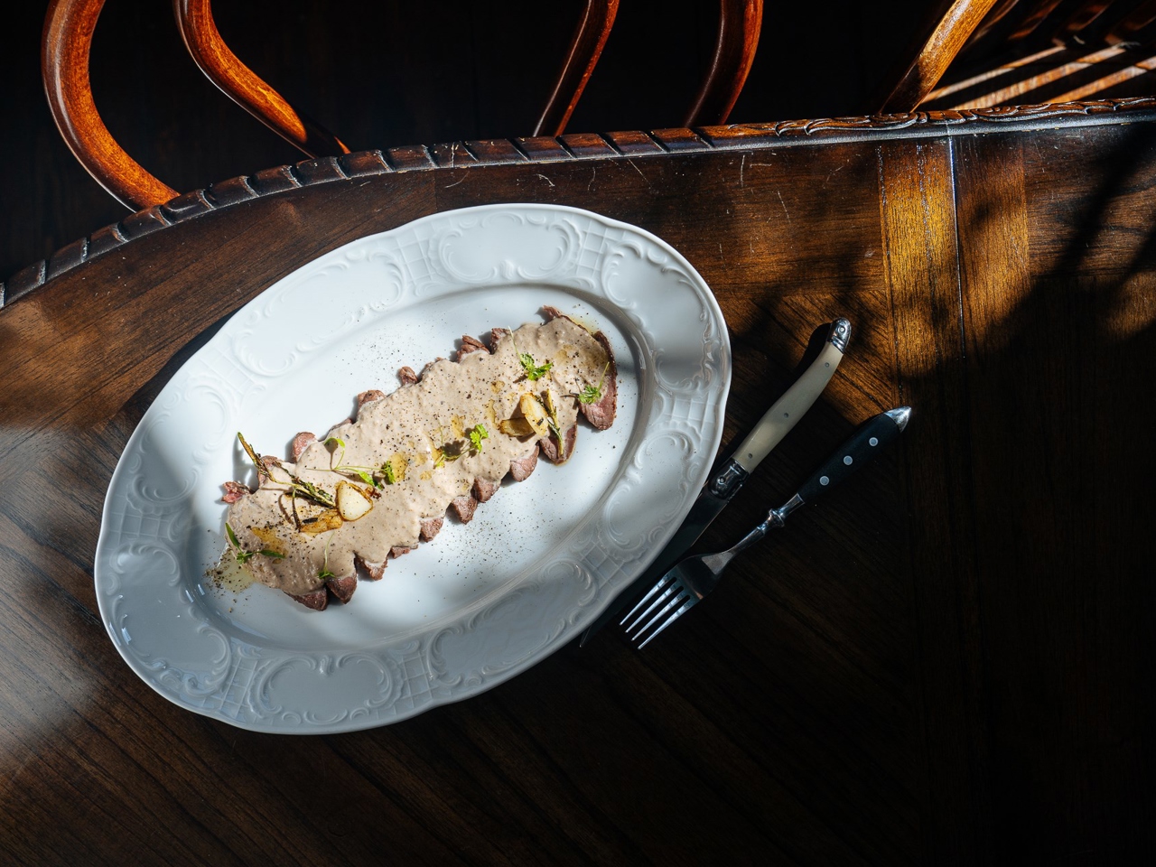 Vitello Tonnato with Sprats