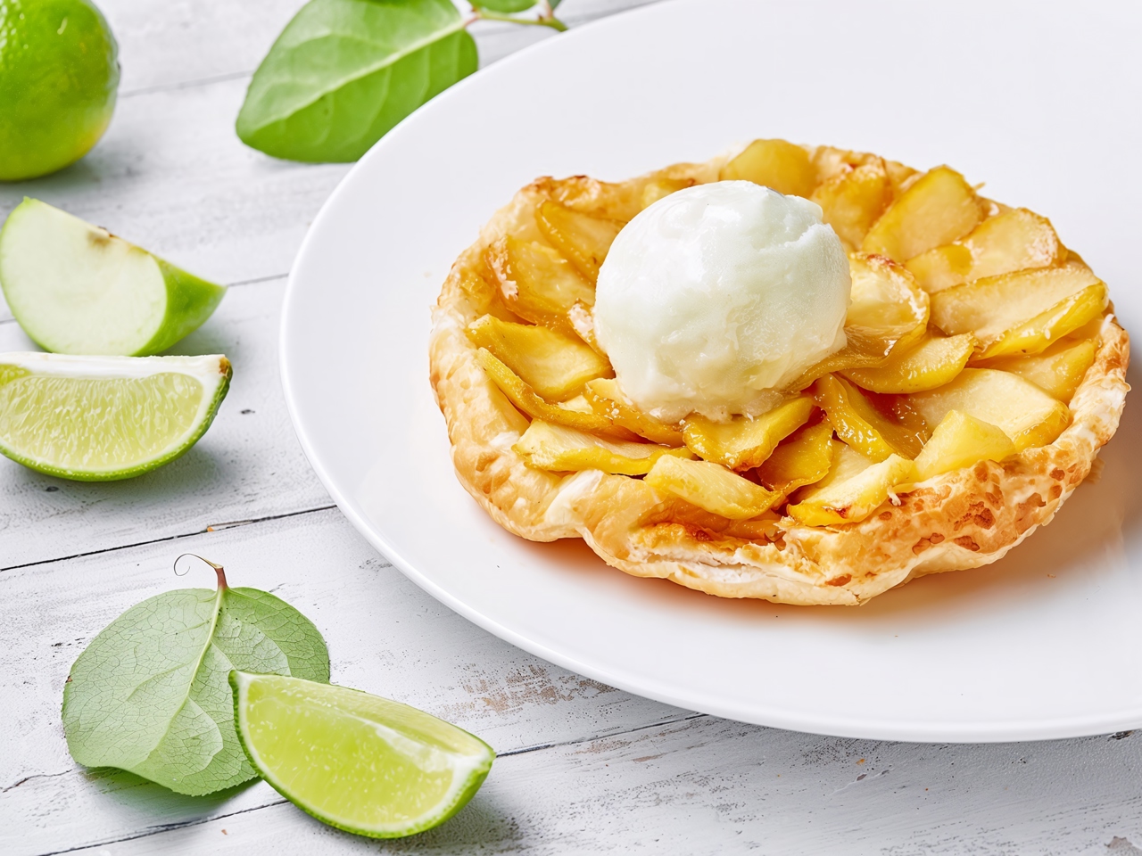 Apple Tarte Tatin with Ice Cream