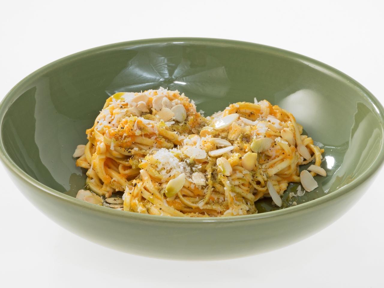 Egg Noodles with Pumpkin and Almonds