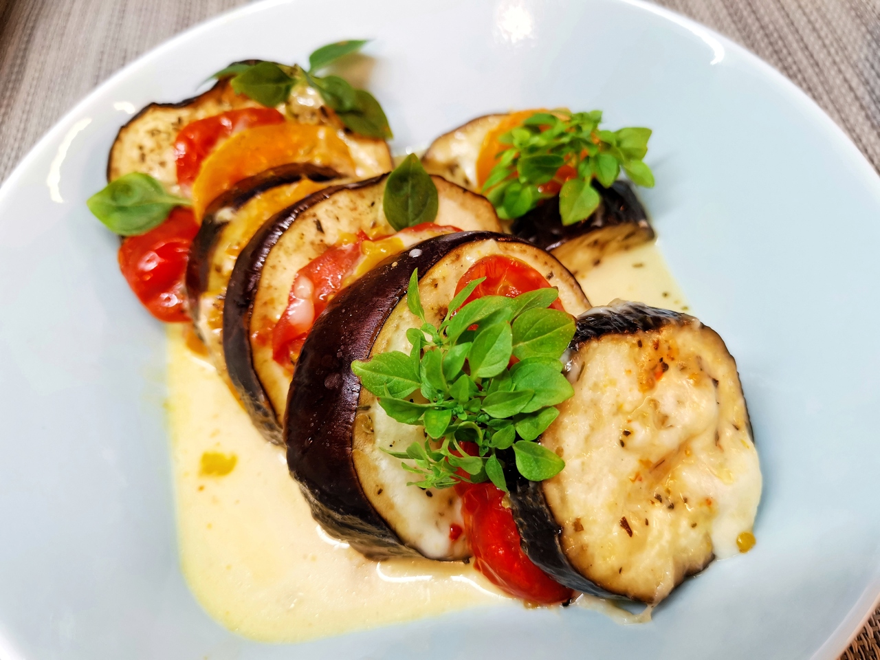 Caprese Eggplant Appetizer
