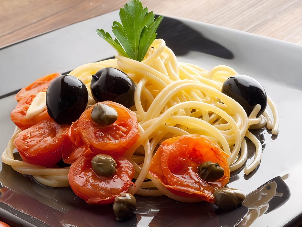 Cherry Tomato, Capers, and Balsamic Vinegar Appetizer