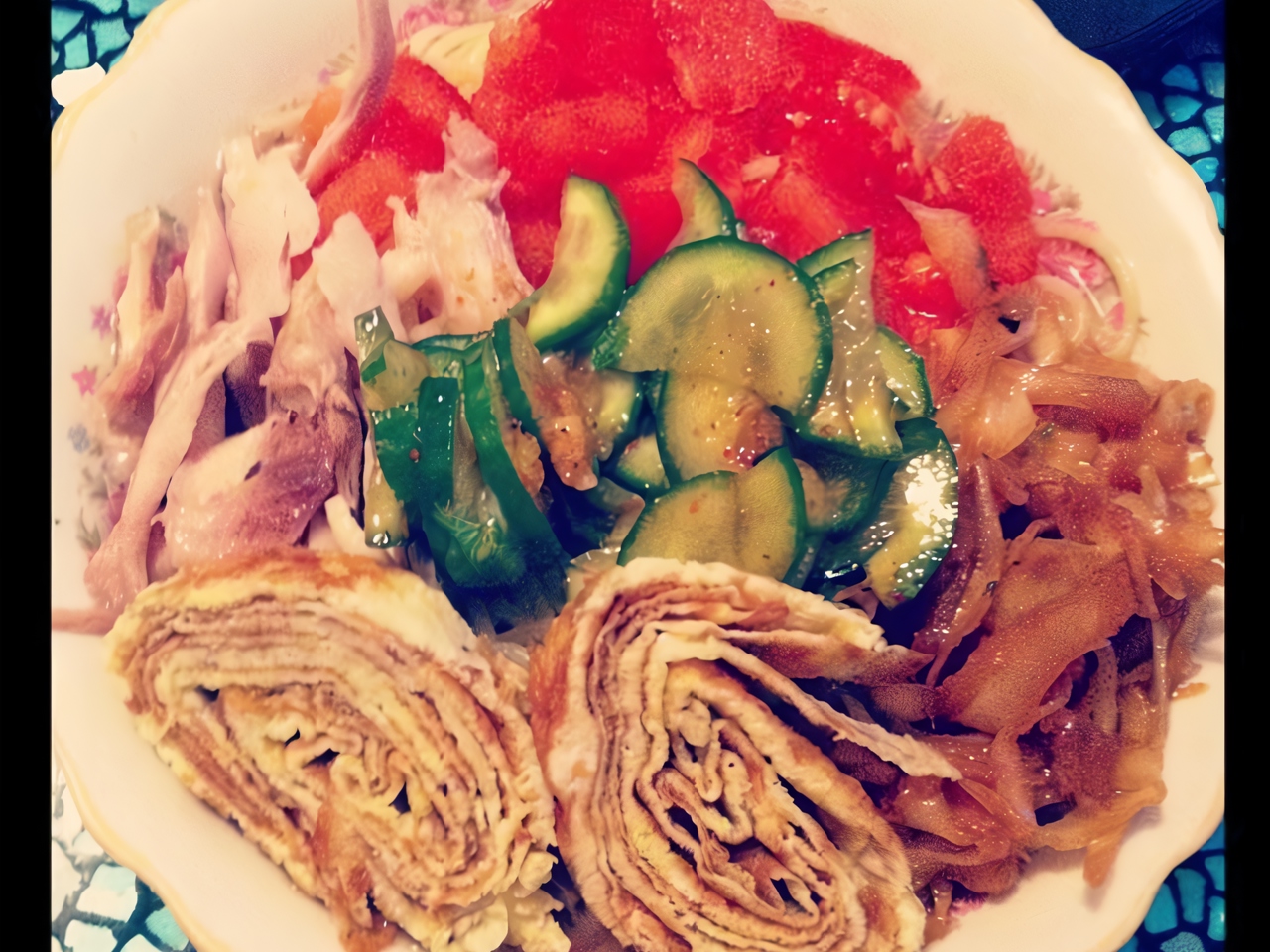 Noodle and Vegetable Appetizer