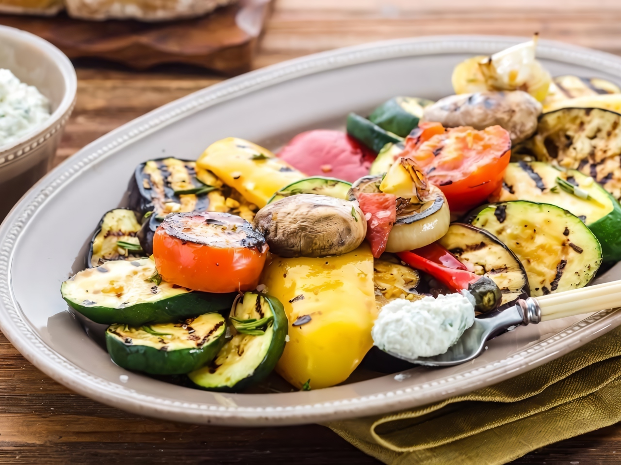 Grilled Vegetable Appetizer with Ricotta