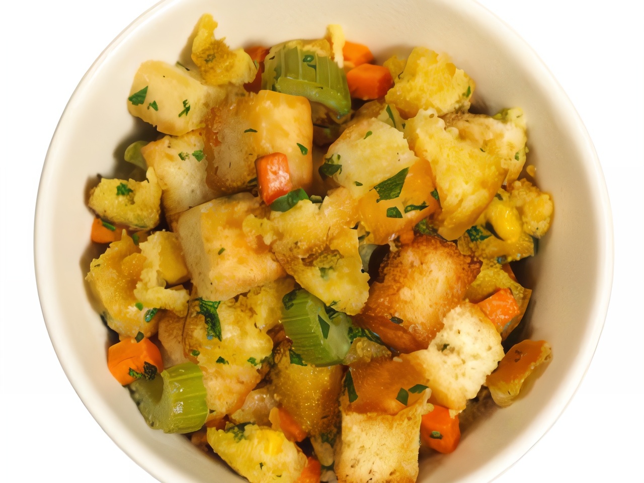 Celery, Carrot, and Crouton Appetizer