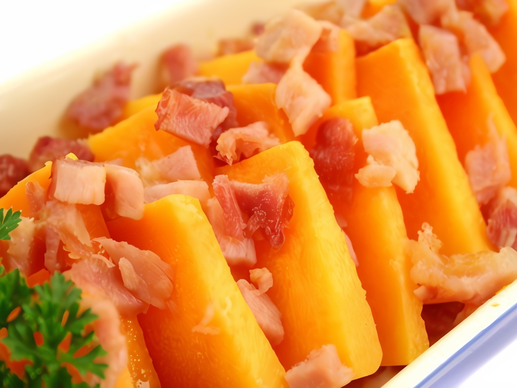 Pumpkin Appetizer with Pears and Bacon