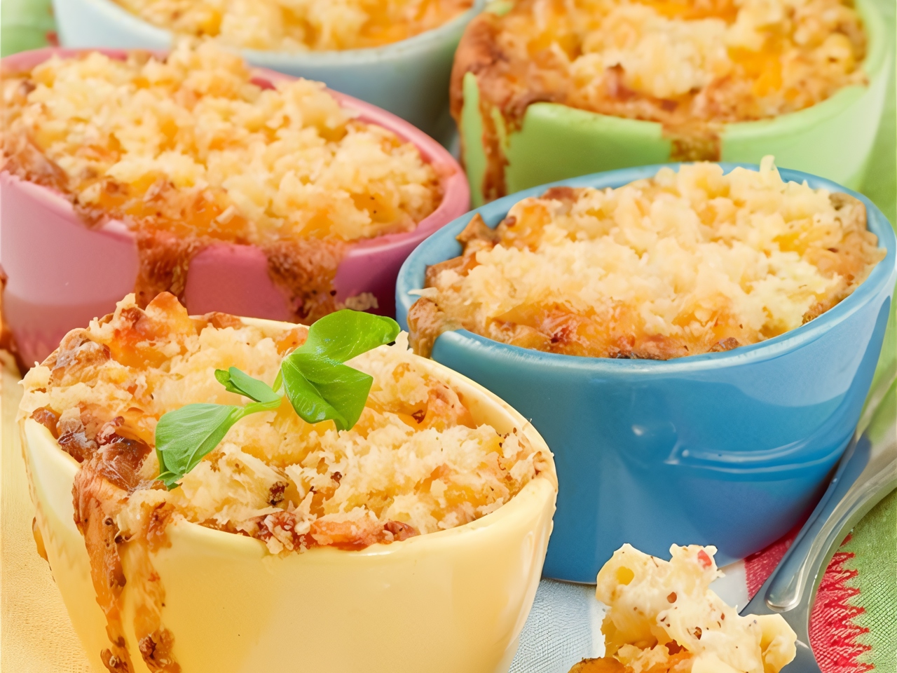 Appetizer with Pasta, Cheese, and Nutmeg