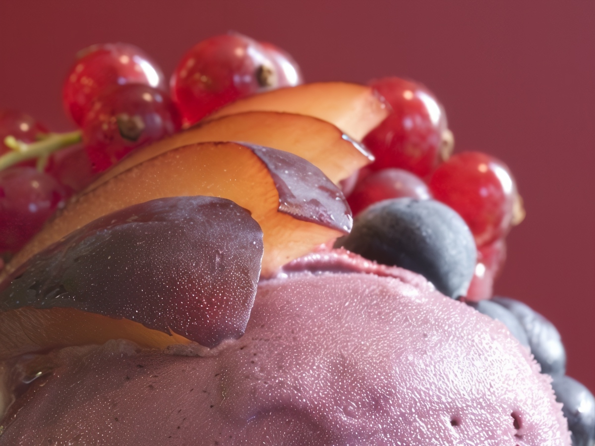 Frozen Plum Dessert
