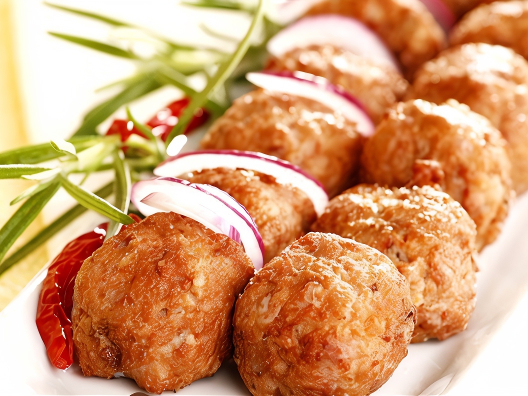Baked Chicken Meatballs in Tomato Paste