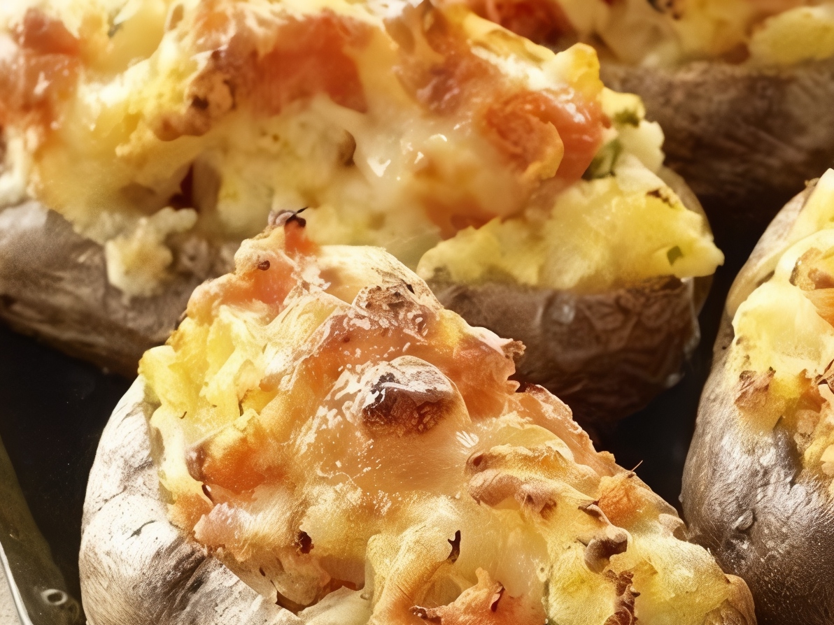 Baked Potatoes with Gouda and Sour Cream