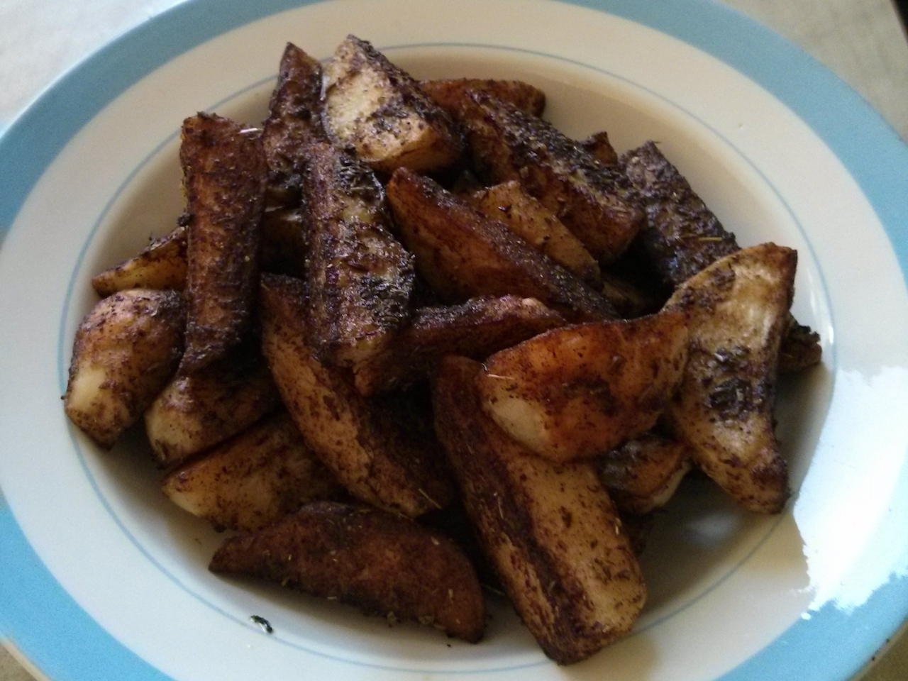 Baked Potatoes with Spices
