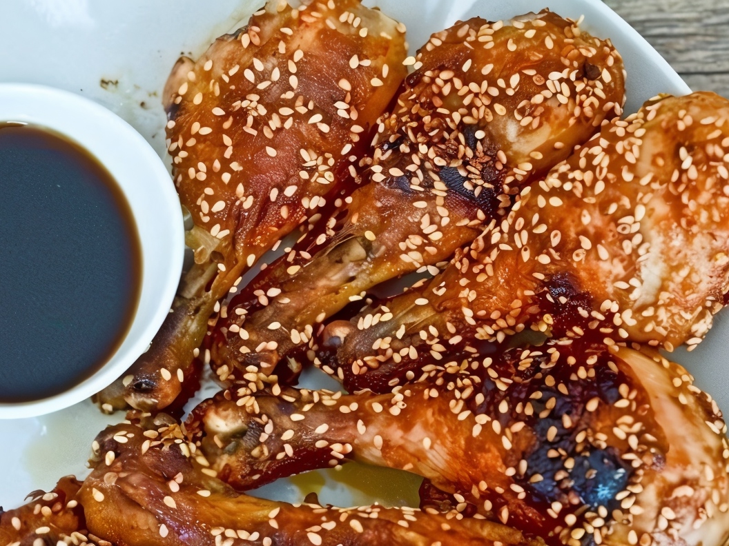 Baked Chicken with Ginger and Sesame