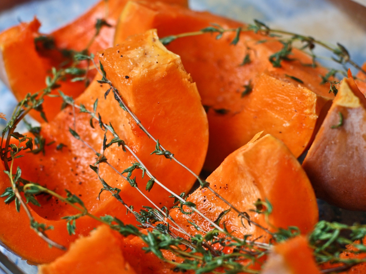 Baked Pumpkin with Herbs