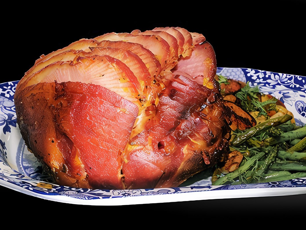 Baked Ham with Maple-Mustard Glaze