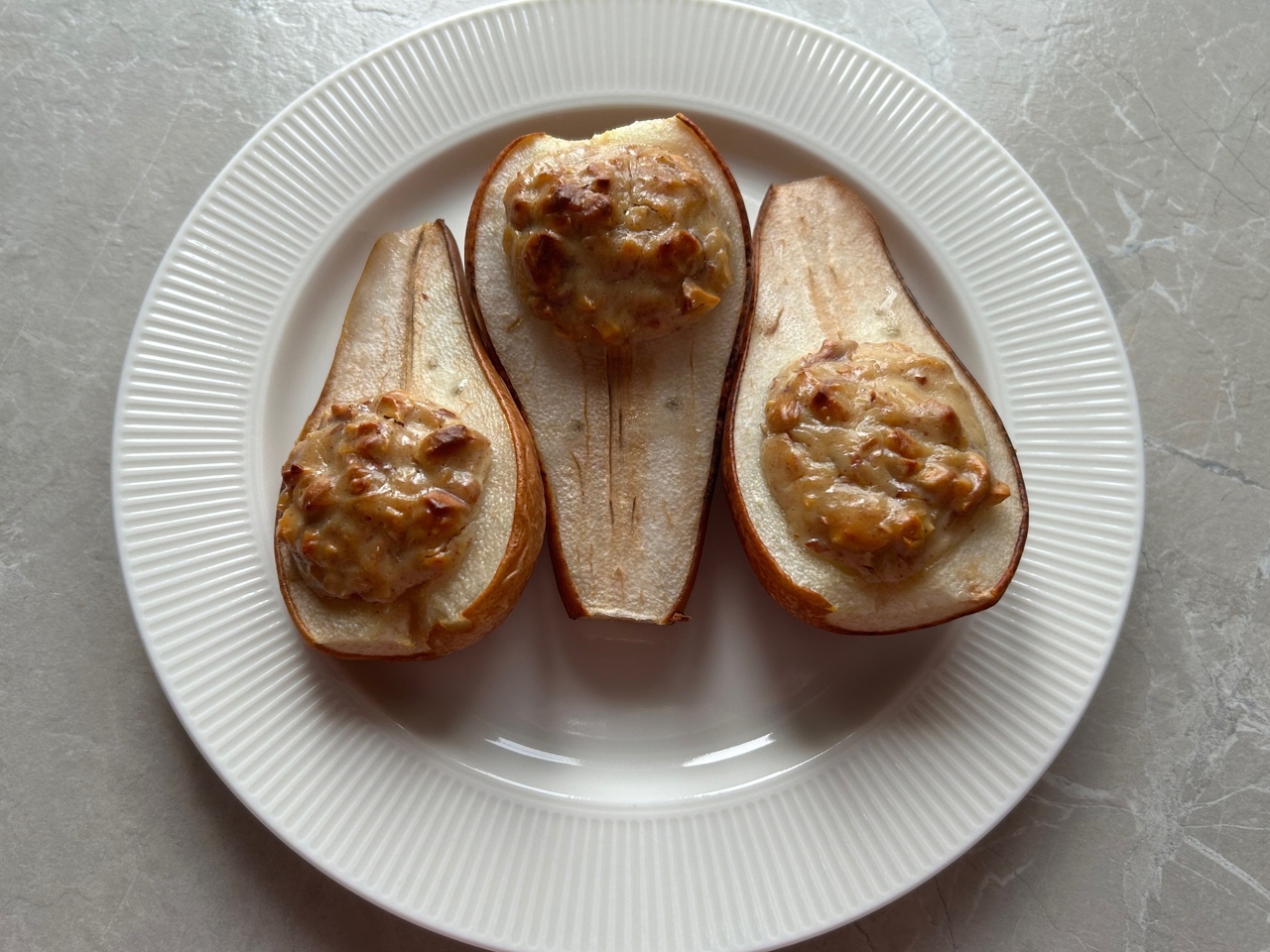 Baked Pear with Ricotta