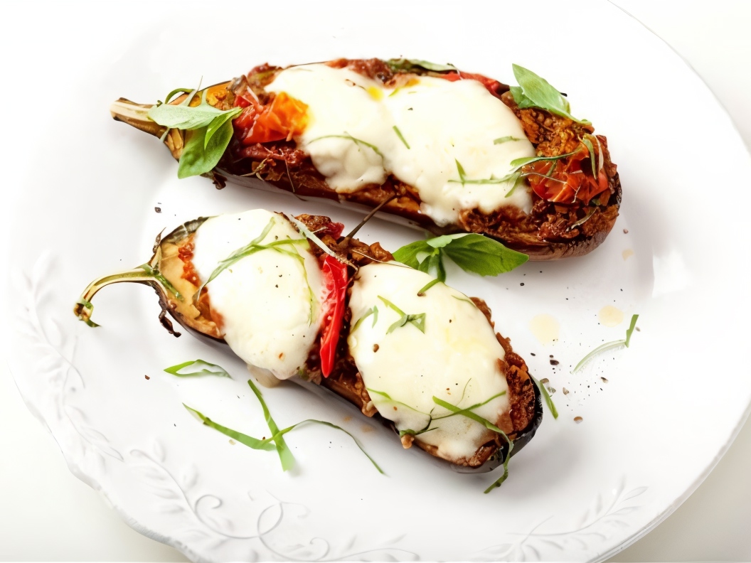 Baked Eggplants with Mozzarella