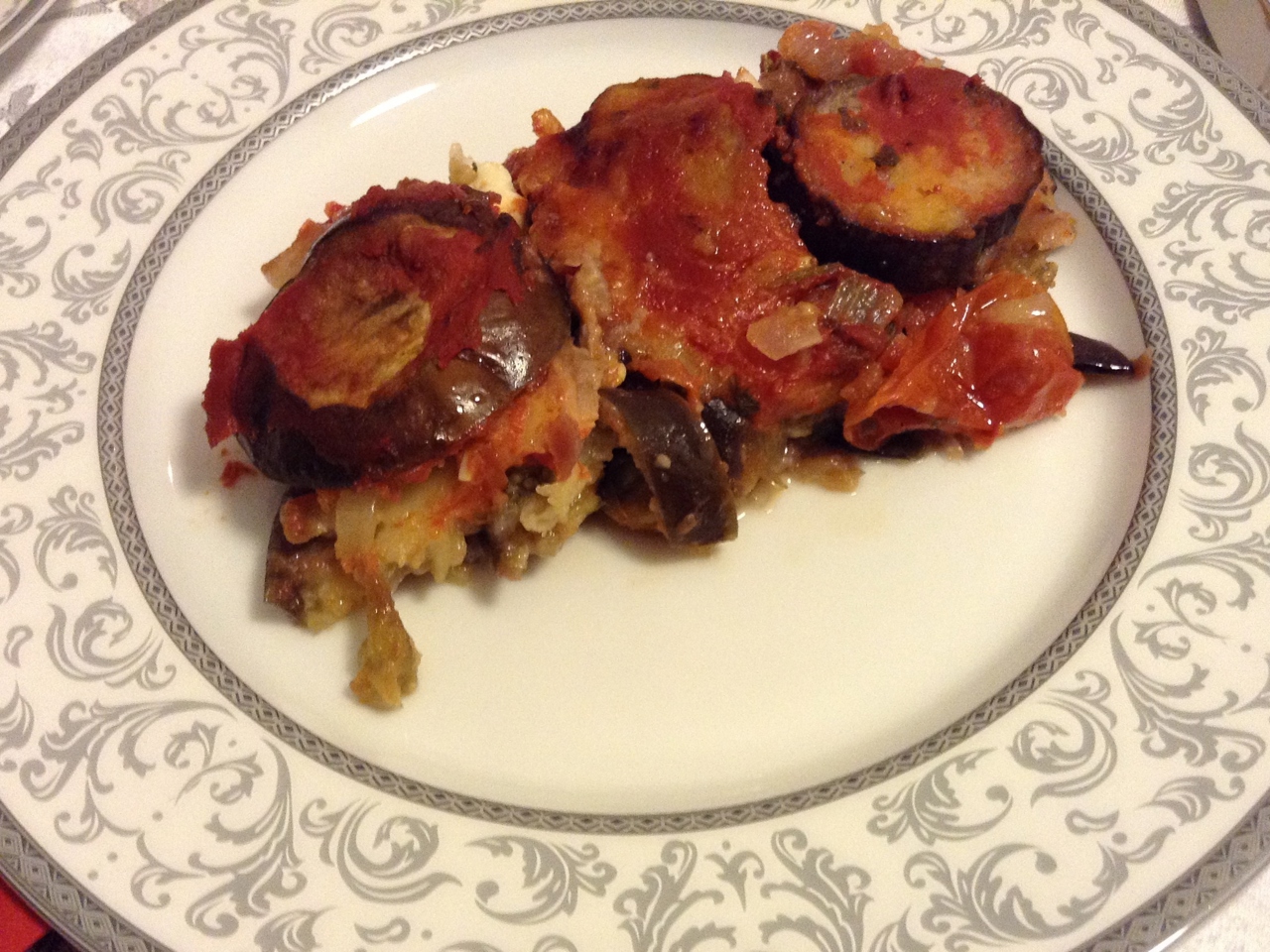 Baked Eggplants with Cheese and Tomatoes