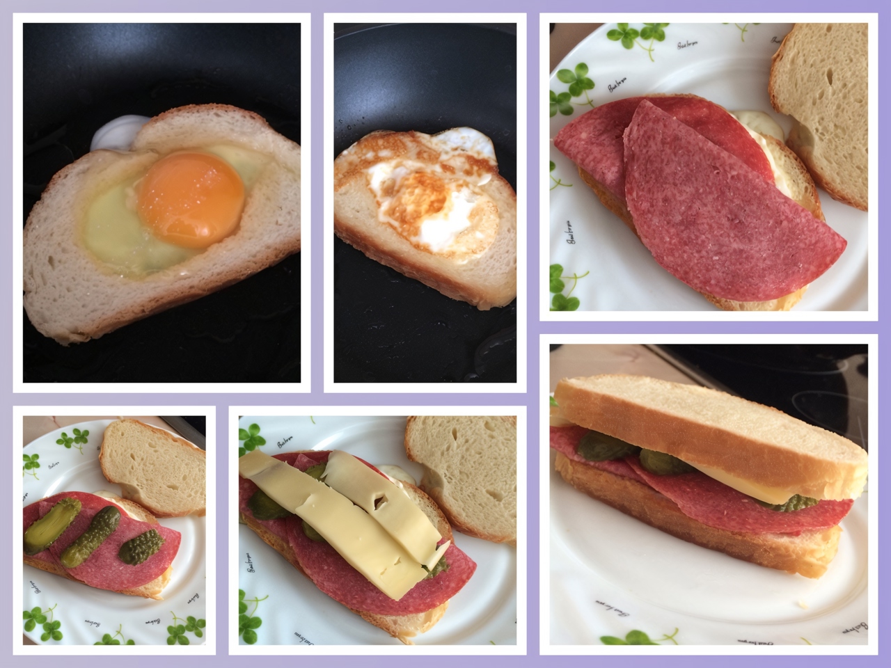Baked Sandwiches with Ham, Tomatoes, and Eggs