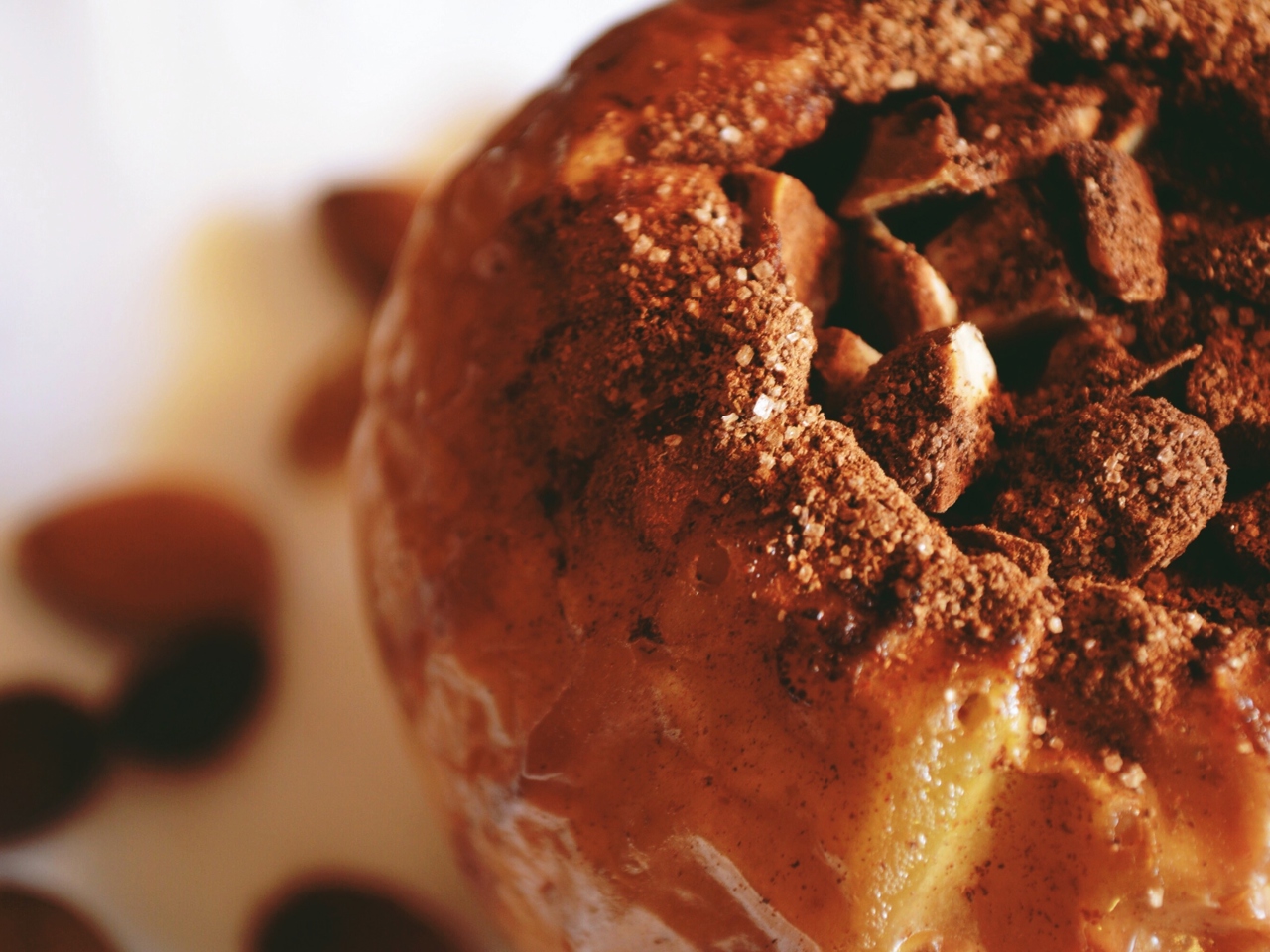 Baked Apples with Nuts, Raisins, Honey, and Cinnamon